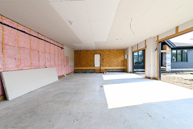 Garage Drywalling & Floor Poured
